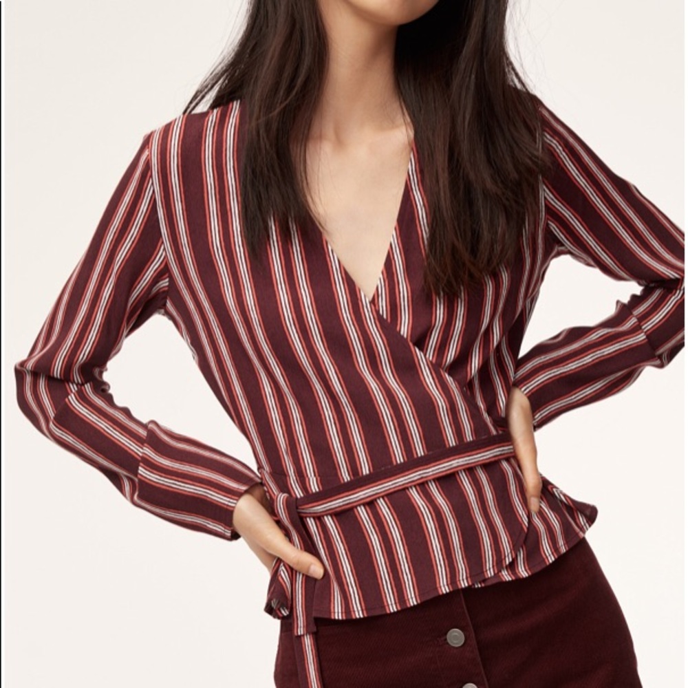 Wilfred Free - tie wrap blouse